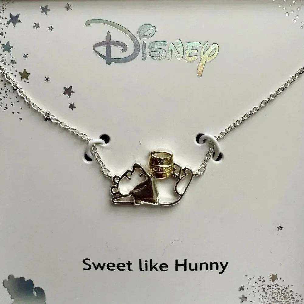 NWT WINNIE THE POOH Christmas Gift 6PC Bundle Throw Hunny Pot Necklace K-Beauty
